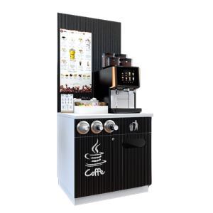 Coffee Station – with Painted and Milled MDF Fronts