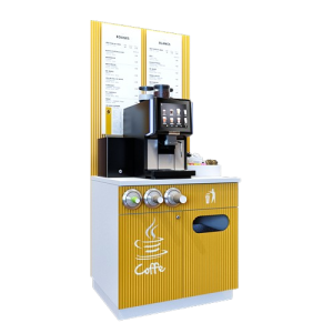 Coffee Station – with Painted and Milled MDF Fronts